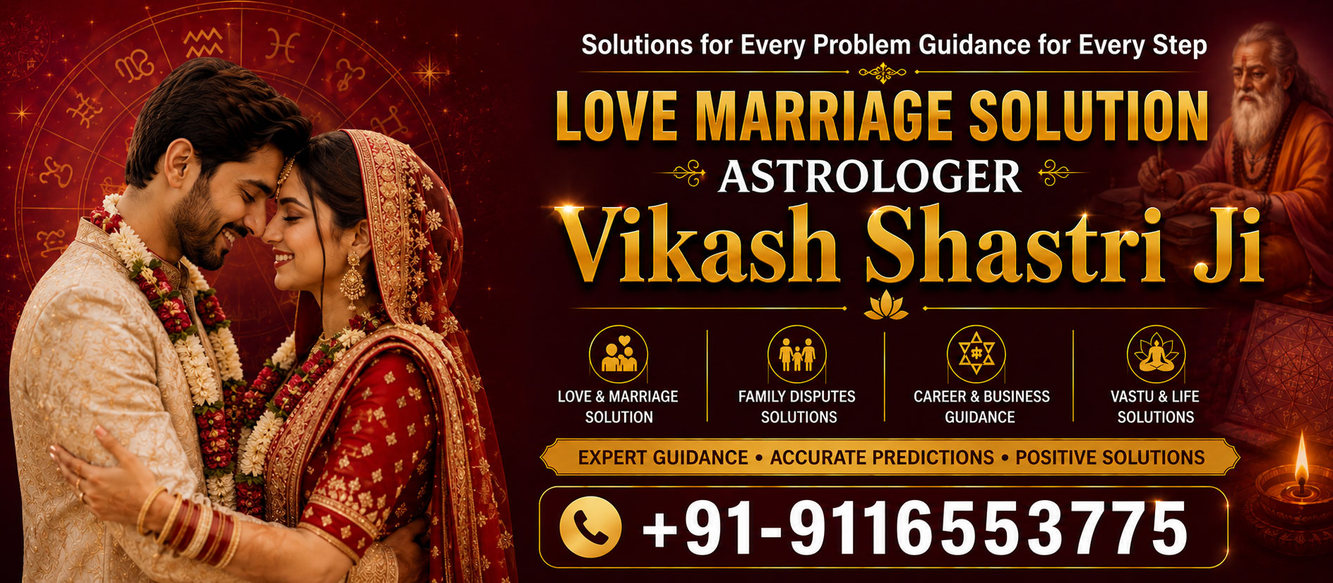 Astrologer Vikash Shastri Ji +91-9116553775